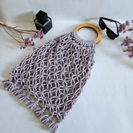 Сумка Авоська «Wood» Французский серый