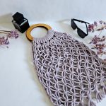 Сумка Авоська «Wood» Французский серый из полиэфирного шнура