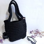 Сумка для покупок Шопер «MEGA» Black L из полиэфирного шнура
