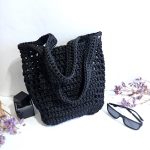 Сумка для покупок Шопер «MEGA» Black L из полиэфирного шнура