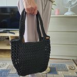 Сумка для покупок Шопер «MEGA» Black L из полиэфирного шнура