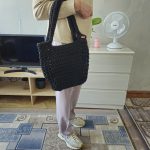 Сумка для покупок Шопер «MEGA» Black L из полиэфирного шнура