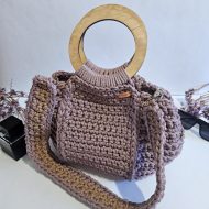 Сумка-тоут «FREYA» Пыльная роза и миндаль