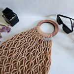 Сумка Авоська «Wood» Миндаль из полиэфирного шнура