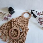 Сумка Авоська «Wood» Миндаль из полиэфирного шнура