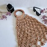 Сумка Авоська «Wood» Миндаль из полиэфирного шнура