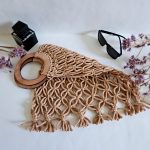Сумка Авоська «Wood» Миндаль из полиэфирного шнура