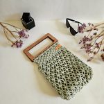 Купить Сумка Авоська «Wood Box» Пыльная мята из полиэфирного шнура в Минске