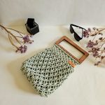 Сумка Авоська «Wood Box» Пыльная мята из полиэфирного шнура