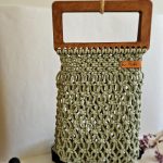 Сумка Авоська «Wood Box» Пыльная мята из полиэфирного шнура