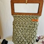 Сумка Авоська «Wood Box» Пыльная мята из полиэфирного шнура