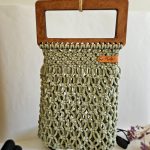 Сумка Авоська «Wood Box» Пыльная мята из полиэфирного шнура