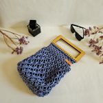 Купить Сумка Авоська «Wood Box» Синий туман из полиэфирного шнура в Минске