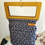 Сумка Авоська «Wood Box» Синий туман из полиэфирного шнура