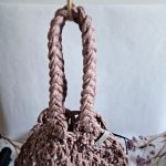 Сумка Авоська «ETHNO» Пыльная роза из полиэфирного шнура