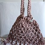 Сумка Авоська «ETHNO» Пыльная роза из полиэфирного шнура