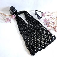 Сумка Авоська «SIMPLE» Черный квадрат