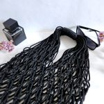 Сумка Авоська «SIMPLE» Черный квадрат XL из полиэфирного шнура