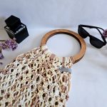 Сумка Авоська «Wood Multicolor» Морской берег из полиэфирного шнура