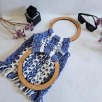 Сумка Авоська «Wood Multicolor» Морская гладь из полиэфирного шнура