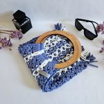 Сумка Авоська «Wood Multicolor» Морская гладь из полиэфирного шнура