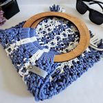 Сумка Авоська «Wood Multicolor» Морская гладь из полиэфирного шнура