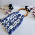 Сумка Авоська «Wood Multicolor» Морская гладь из полиэфирного шнура