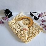 Сумка Авоська «Wood» Солнечный берег из полиэфирного шнура