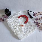 Сумка Авоська «Wood» Белый кристалл из полиэфирного шнура