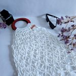 Сумка Авоська «Wood» Белый кристалл из полиэфирного шнура