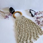 Сумка Авоська «Wood» Морской песок из полиэфирного шнура