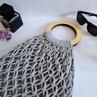 Сумка Авоська «Wood» Серебро