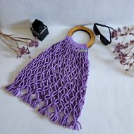 Сумка Авоська «Wood» Сирень