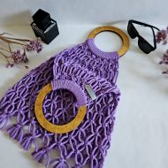 Сумка Авоська «Wood» Сирень