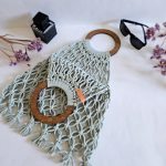 Сумка Авоська «Wood» Пыльная мята из полиэфирного шнура