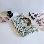 Сумка Авоська «Wood» Пыльная мята из полиэфирного шнура