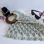 Сумка Авоська «Wood» Пыльная мята из полиэфирного шнура