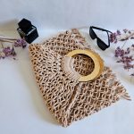 Сумка Авоська «Wood» Розовый жемчуг XL из полиэфирного шнура