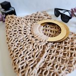 Сумка Авоська «Wood» Розовый жемчуг XL из полиэфирного шнура