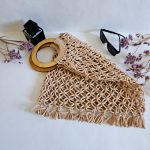 Сумка Авоська «Wood» Розовый жемчуг XL из полиэфирного шнура