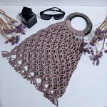 Сумка Авоська «Wood» Пыльная роза из полиэфирного шнура