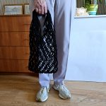 Сумка Авоська «SIMPLE» Черный квадрат из полиэфирного шнура