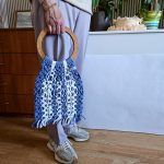 Сумка Авоська «Wood Multicolor» Морская гладь из полиэфирного шнура