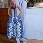 Сумка Авоська «Wood Multicolor» Морская гладь из полиэфирного шнура