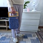 Сумка Авоська «Wood Box» Синий туман из полиэфирного шнура