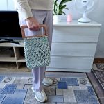 Сумка Авоська «Wood Box» Пыльная мята из полиэфирного шнура