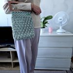 Сумка Авоська «Wood Box» Пыльная мята из полиэфирного шнура