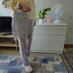 Сумка Авоська «Wood» Серебро из полиэфирного шнура