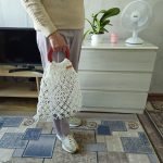 Сумка Авоська «Wood» Белый кристалл из полиэфирного шнура