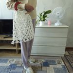 Сумка Авоська «Wood» Белый кристалл из полиэфирного шнура